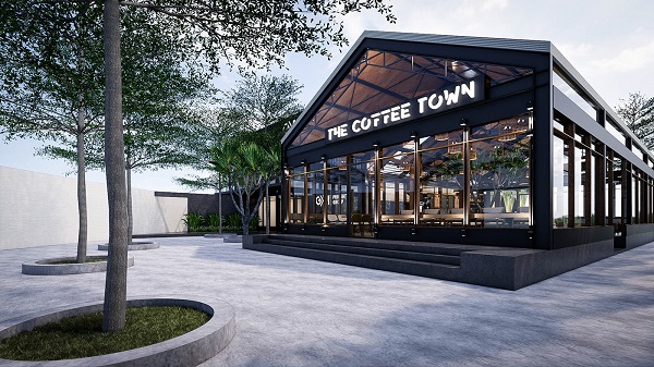 Khung kèo thép nhẹ cho quán cafe sân vườn