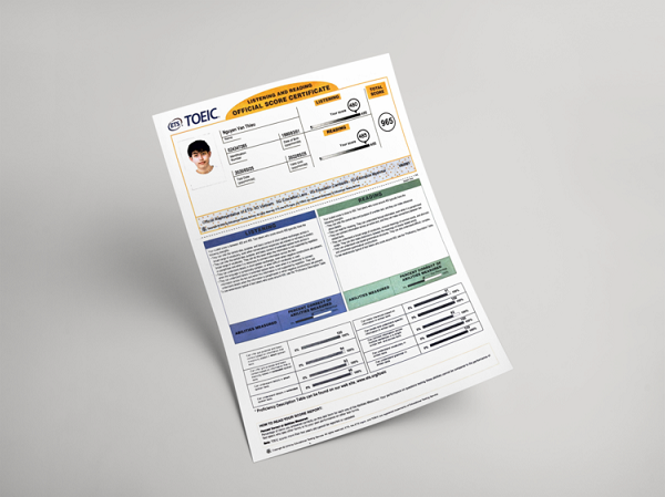 chứng thực bằng toeic ở đâu