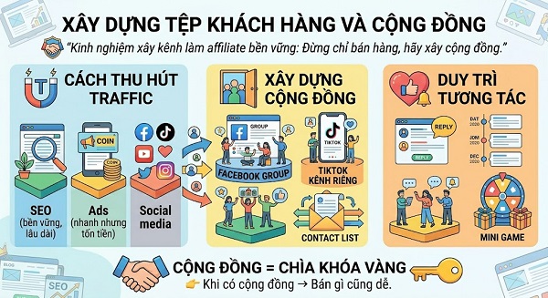 Kinh nghiệm xây kênh làm affiliate