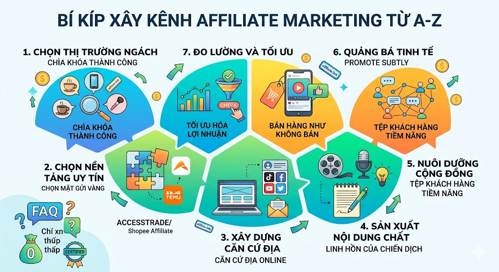 Kinh nghiệm xây kênh làm affiliate
